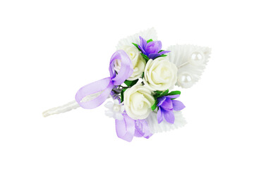 boutonniere, beautiful boutonniere isolated from background
