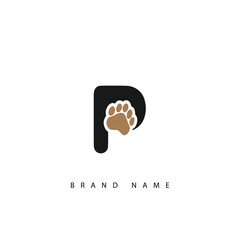 collection of initial letter P logo design template.