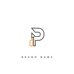 collection of initial letter P logo design template.