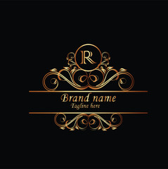 Creative Initial letter R logo design with modern business vector template. Creative isolated R monogram logo design
