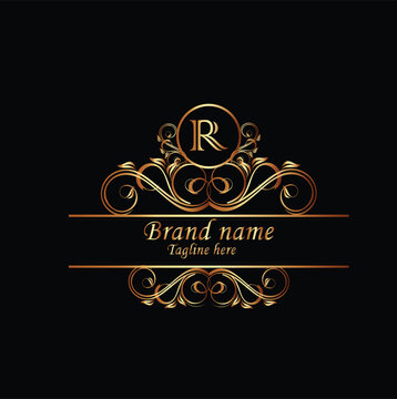 Creative Initial letter R logo design with modern business vector template. Creative isolated R monogram logo design
