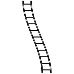 film strip isolated on white. Film Strip icon. Movies Flim background with Flim roll. Film Strip icon. Black filled vector illustration