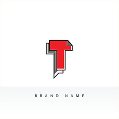 Fototapeta premium Creative and Vibrant Letter T Logo Design with Colorful Gradient Concept. T Logo with Blend Style for Business and Technology Brand Identity