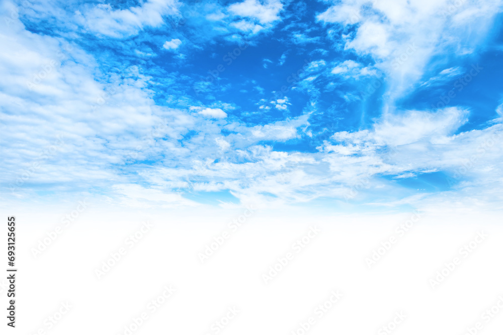 Wall mural sky and clouds background for your design in png isolated on transparent background
