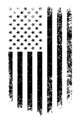 USA Vintage Distressed Flag Design
