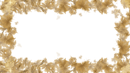 Maple Leaf frame display with leaf and particle