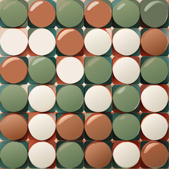 Seamless background pattern. Abstract geometric pattern of colored circles.