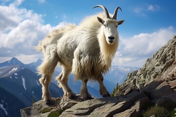 Obraz premium Exploring Exciting Mineral Discoveries: Adventure With A Goat Geologist