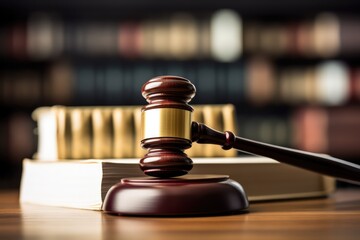 Symbolic Representation Of The Legal System's Efficacy: Judges Gavel And Books