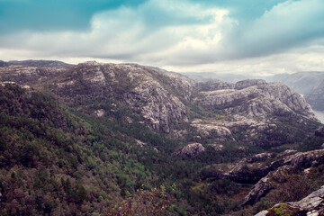 view of the Norwegian fjord