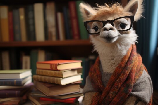 The Perfect Balance Of Books And Wool: Tale Of The Llama Librarian - Powered by Adobe