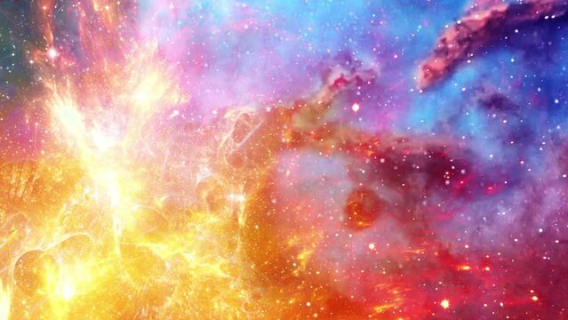 colorful cosmos space galaxy background