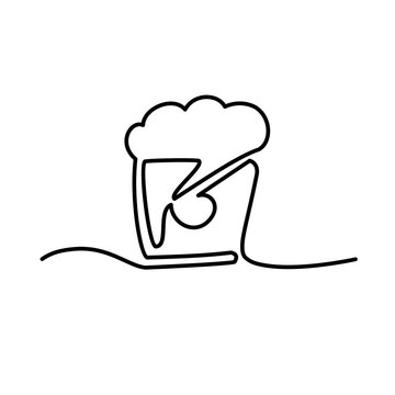 recommend clip art: fast food continuous line art