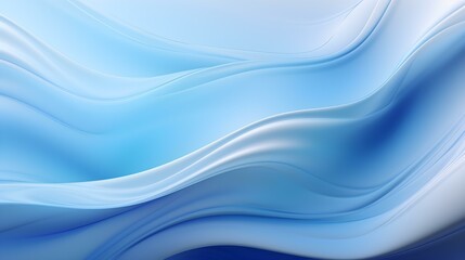 Abstract Light Blue Fluid Wave Background for Modern Presentations
