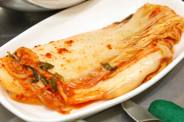 traditional Korean food. cabbage kimchi