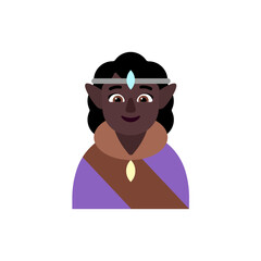 Woman Elf: Dark Skin Tone