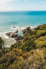 Keuken spatwand met foto Ohope beach in New Zealand showing beaches, different rock formations, flora and fauna. © Sam