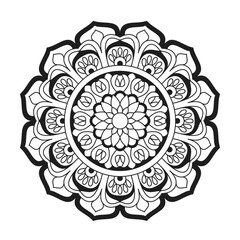 Adult Fashionable mandala coloring book page for kdp book interior