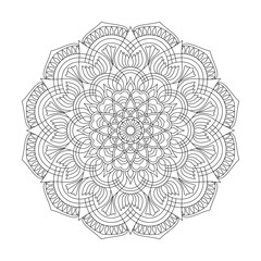Mandala Mindfulness adult coloring book page for kdp book interior