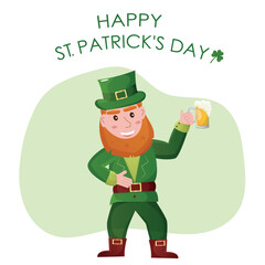 illustration for st. patrick's day. colorful colors.Irish holiday.