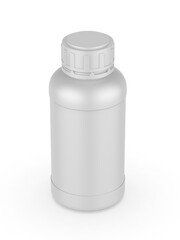 Blank pill container jar bottle template, 3d illustration.