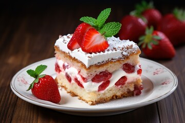 Cheese cakes with berries.