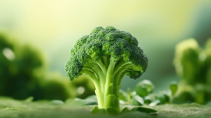 Fresh green broccoli background, Food template 