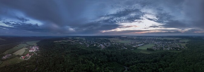 Dramatic Dusk Over Schaeftlarn and Isar Valley
