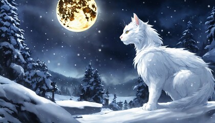 Obraz na płótnie Canvas wolf howling at the moon