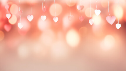 Dia dos Namorados, luzes desfocadas (efeito bokeh)para serem usadas como recursos gráficos. - obrazy, fototapety, plakaty