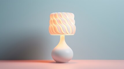 modern white lamp, a symbol of contemporary elegance.
