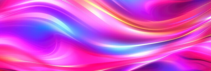 Obraz premium Holographic neon backdrop, banner
