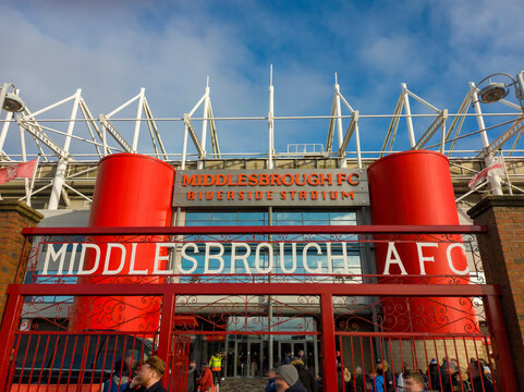 The Riverside Stadium, home of Middlesborough FC in North Yorkshire, UK