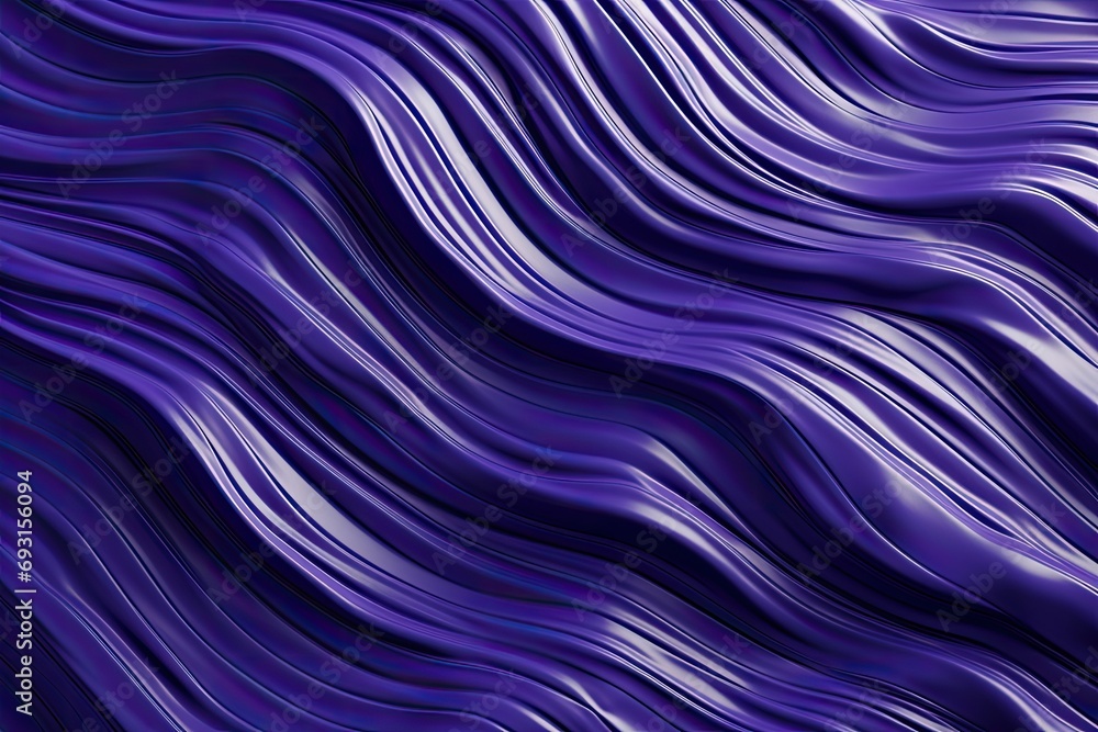 Poster vibrant purple background with abstract wavy lines creating a dynamic visual composition
