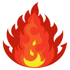 big flame effect illustration