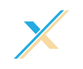 X  logo design