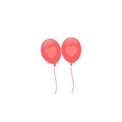 Balloons icon isolated on transparent background.