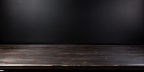 empty black surface on a desk