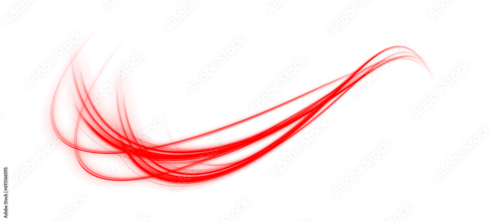 Poster realistic set of hot air vortex effects isolated on transparent background png. neon color glowing l