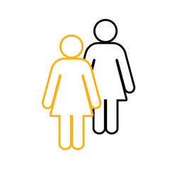 Symbol, ikona kobiet. Plik wektorowy.