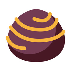 Colored detailed candy icon Vector