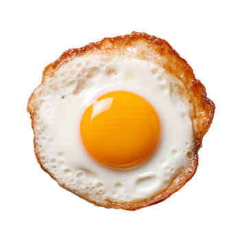 Fried egg on an isolated background