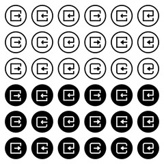 Arrow icon for download, upload, access, and add and subtraction.
