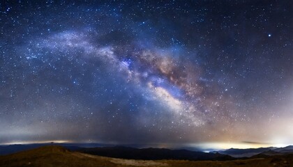 Fototapeta na wymiar panorama milky way galaxy with stars and space dust in the universe