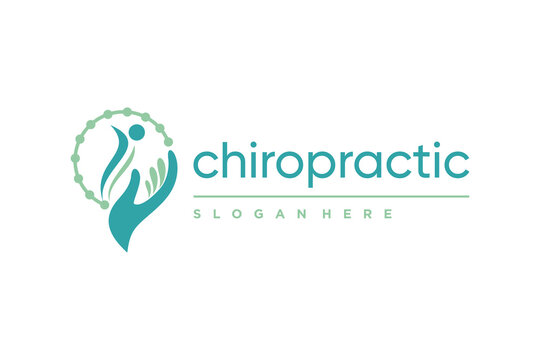 Chiropractic logo design element vector icon idea with creative concept style