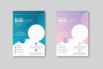 Modern creative corporate business flyer design template