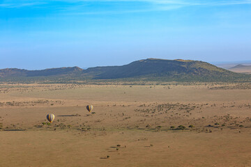 Fototapeta na wymiar Serengeti Hot Air Balloon Safari