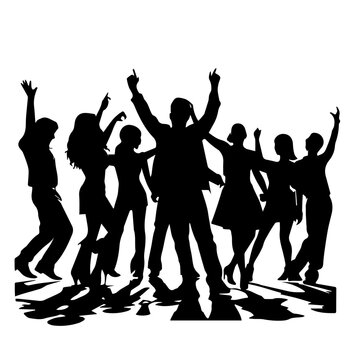 recommend clip art: Party Silhouette Vector