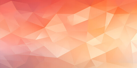 Abstract triangles background in peach fuzz color - obrazy, fototapety, plakaty