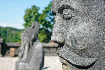Statues at the Khai Dinh Tomb in Hue